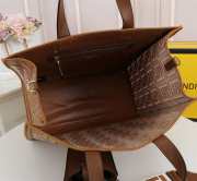 Fendi FF monogram totebag in brown F0608 38cm - 5