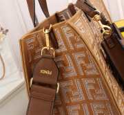 Fendi FF monogram totebag in brown F0608 38cm - 3