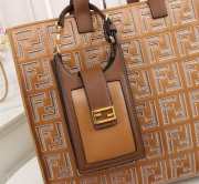 Fendi FF monogram totebag in brown F0608 38cm - 2