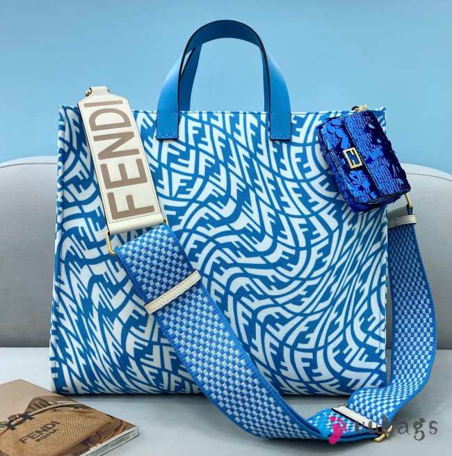 Fendi Sunshine FF Vertigo Medium Shopper Bag 39cm - 1