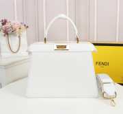 Fendi Peekaboo Iseeyou white tote bag 33cm - 4