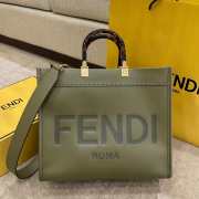 Fendi Sunshine Medium Green Tote Bag - 1