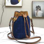 Fendi Mon Tresor blue FF leather bag - 6