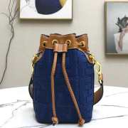 Fendi Mon Tresor blue FF leather bag - 4