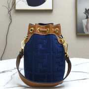 Fendi Mon Tresor blue FF leather bag - 5