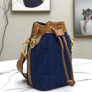 Fendi Mon Tresor blue FF leather bag - 2