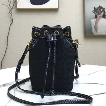 Fendi Mon Tresor black FF leather bag