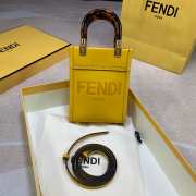 Fendi mini tote bag in yellow - 2