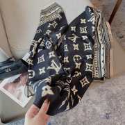 Louis Vuitton scarf black/ gray/ blue - 5