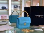 BVLgari Serpenti Forever small blue bag - 2