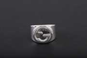 gucci silver men ring - 1