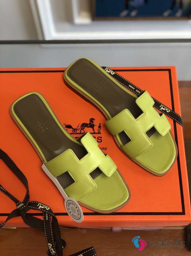 Hermes slippers Green - 1