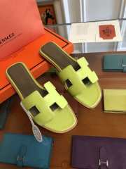 Hermes slippers Green - 3