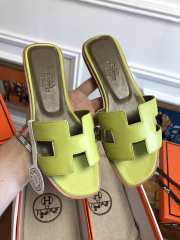 Hermes slippers Green - 6