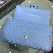 Fendi Baguette blue leather bag 32cm - 5