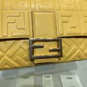 Fendi Baguette yellow leather bag 32cm - 6