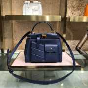 Fendi Peekaboo Pocket Blue Bag - 1