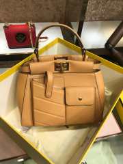 Fendi Peekaboo Pocket Yellow Bag - 4