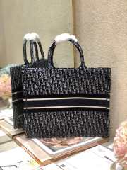 Dior book tote black line bag 41cm - 6