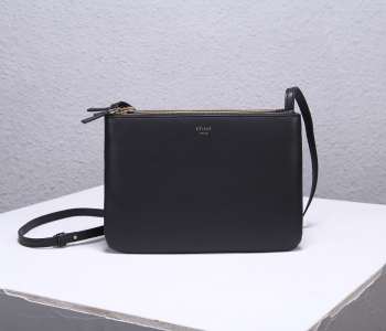 Celine trio shoulder black bag