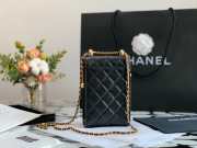 Chanel Quilted Lambskin Phone Holder with Chain - 2