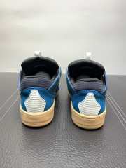 LANVIN Curb zigzag-laces blue sneakers - 6