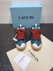 LANVIN Curb zigzag-laces blue sneakers - 2