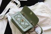 Chanel Fu vintage green flap bag  - 3