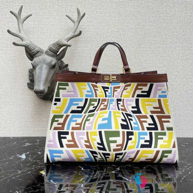 Fendi peekaboo X-Tote FF Multicolor Bag - 1