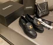 Chanel Flat Loafers White / Black / Beige  - 4