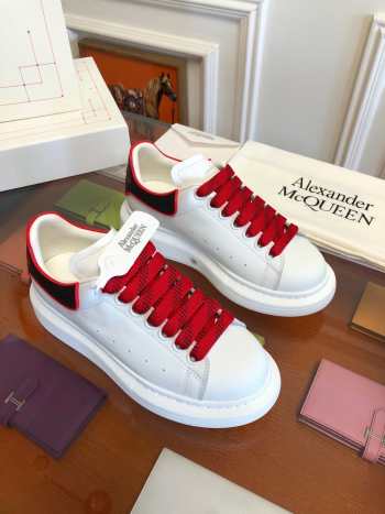 ALEXANDER MQUEEN Platform Trainers in Red