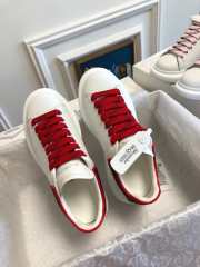 ALEXANDER MQUEEN Platform Trainers in Red - 3