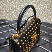 Valentino Garavani Rockstud Alcove black tote bag - 2