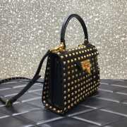 Valentino Garavani Rockstud Alcove black tote bag - 4