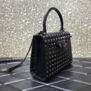 Valentino Garavani Rockstud Alcove all black tote bag - 4