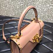 Valentino Garavani Rockstud Alcove beige leather tote bag - 2