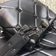 Valentino Garavani Black Roman Stud Handle Bag - 2