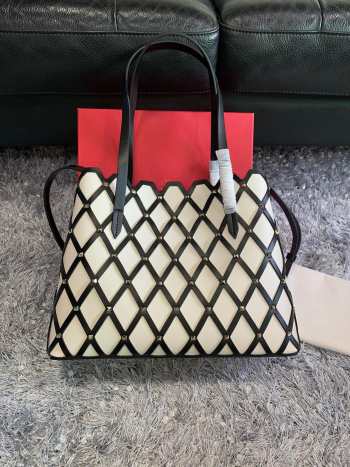 Valentino Garavani Beehive white tote bag