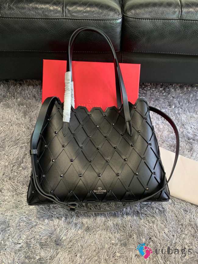 Valentino Garavani Beehive black tote bag - 1