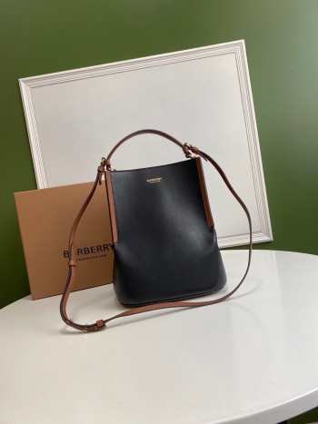 Burberry Small Black Peggy Bucket Bag