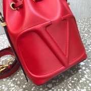 Valentino VLogo Walk Red Bucket Bag - 6