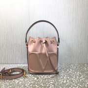 Valentino VLogo Walk Beige Bucket Bag - 1