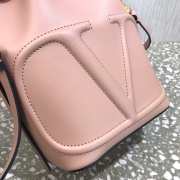 Valentino VLogo Walk Beige Bucket Bag - 4