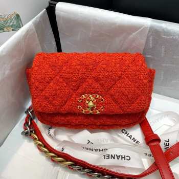 Chanel NO 19 red crossbody 20cm