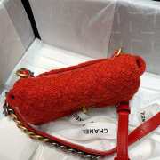 Chanel NO 19 red crossbody 20cm - 5