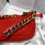 Chanel NO 19 red crossbody 20cm - 4