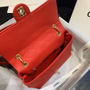 Chanel shoulder flap bag AS1459 in red - 2