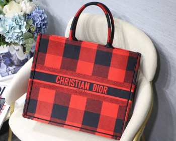 Dior Red Caro Book Tote 35cm