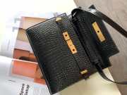 YSL Manhattan crocodile-embossed should bag 24cm - 3