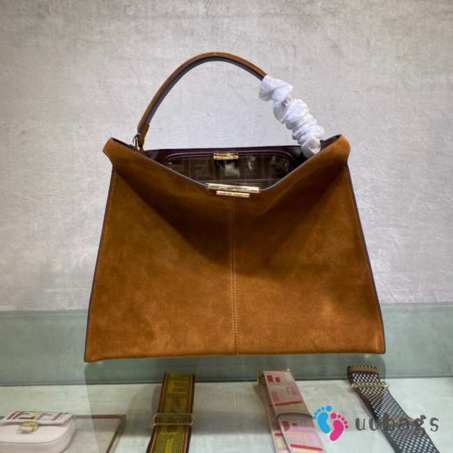 Fendi Peekaboo bag in brown leather 42cm - 1